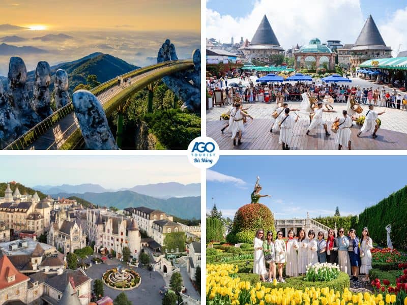 Đoàn đến tham quan và trải nghiệm nhiều hoạt động thú vị tại Bà Nà Hills khi đi tour Đà Nẵng 5n4d