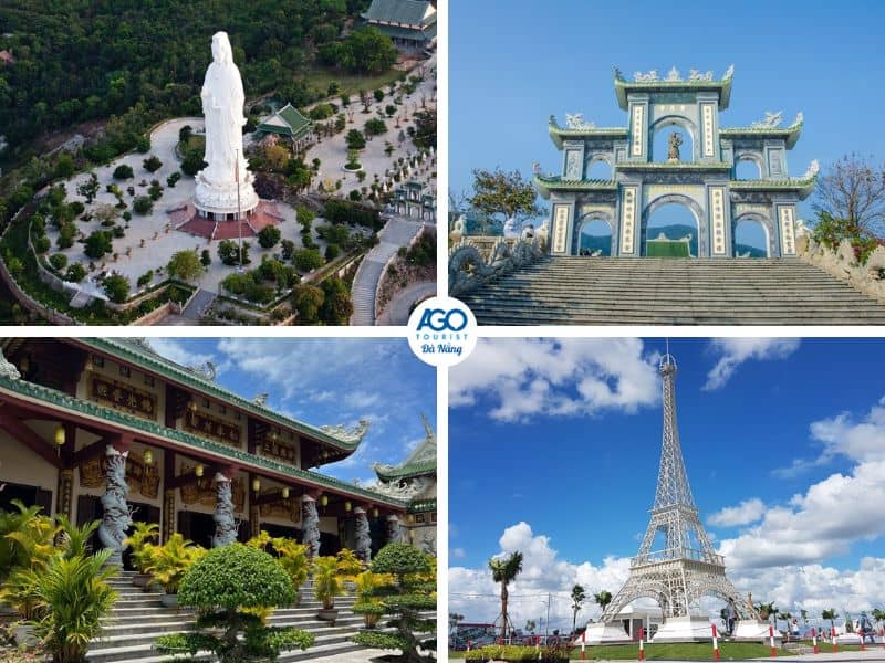 Đoàn sẽ đến tham quan chùa Linh Ứng và Công viên 7 Kỳ Quan Thế Giới khi đi tour Đà Nẵng 5 ngày 4 đêm