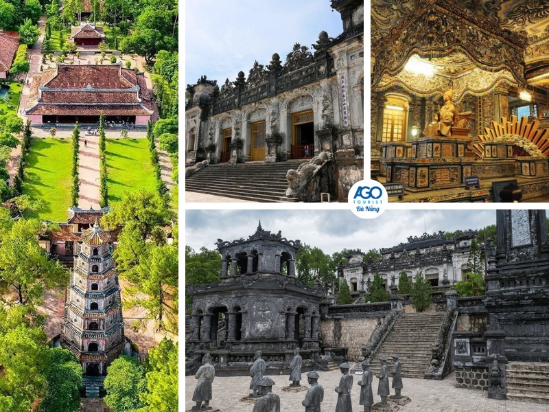 Quý khách sẽ được tham quan Lăng Khải Định và Chùa Thiên Mụ khi đi tour du lịch 5n4d ở Đà Nẵng