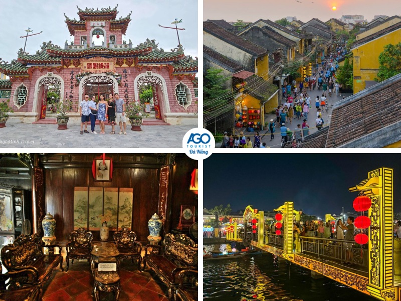 Đoàn đến tham quan Phố cổi Hội An khi đi tour du lịch Đà Nẵng 5 ngày 4 đêm