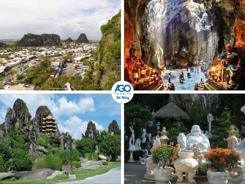 Quý khách tham quan Ngũ Hành Sơn và làng đá Non Nước khi đi tour Đà Nẵng Bà Nà Hills Hội An