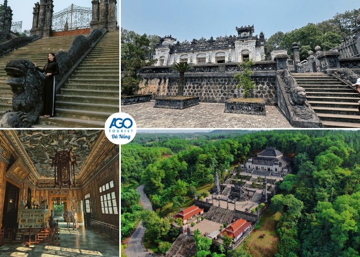 Đoàn tham quan Lăng Khải Định trong hành trình tour Đà Nẵng Hội An Huế 4n3d