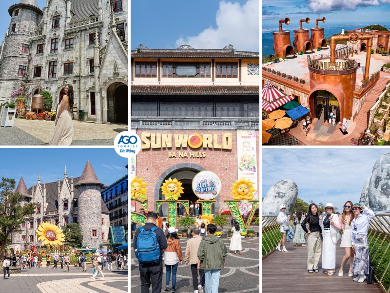 Đoàn đến tham quan Bà Nà Hills trong lịch trình tour Đà Nẵng 4n3d từ Hà Nội