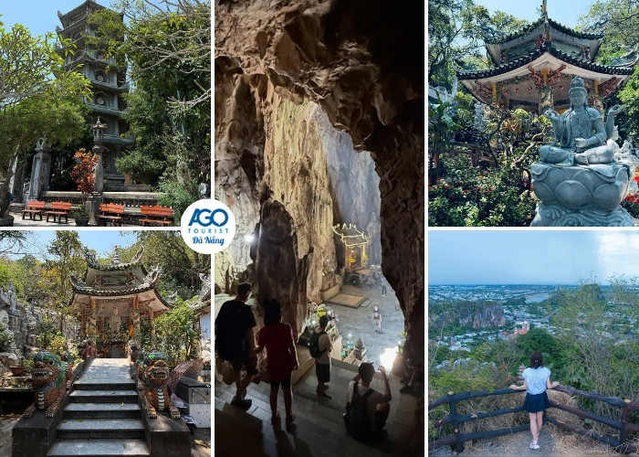 Đoàn tham quan Ngũ Hành Sơn trong lịch trình tour Sài Gòn Đà Nẵng 3 ngày 2 đêm