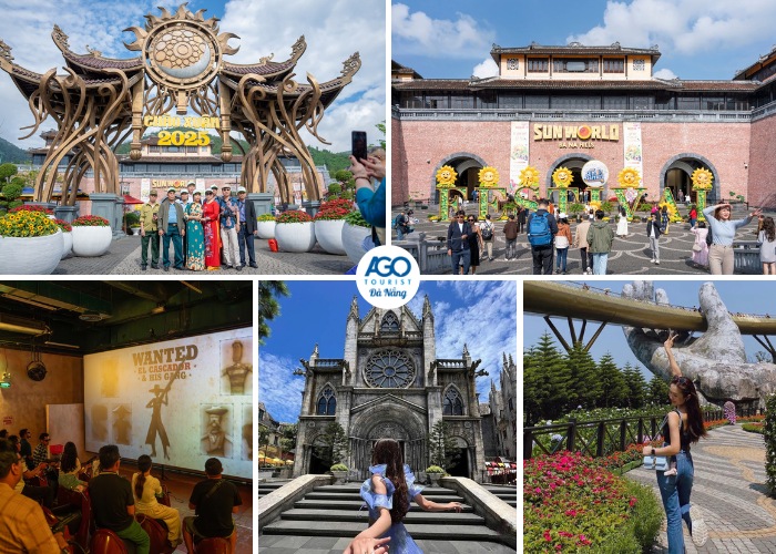 Đoàn sẽ đến tham quan Bà Nà Hills trong hành trình tour Sài Gòn Đà Nẵng 4 ngày 3 đêm