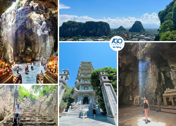 Đoàn tham quan Ngũ Hành Sơn trong hành trình tour Sài Gòn Đà Nẵng 4 ngày 3 đêm